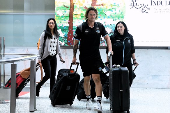 Cronulla and Nicho Hynes take to the skies again on Wednesday.