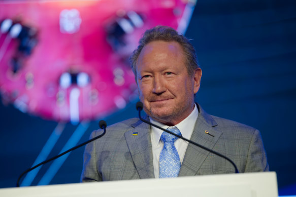 Andrew Forrest addresses shareholders at Fortescue’s AGM