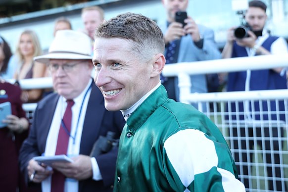 James McDonald after winning aboard Via Sistina.