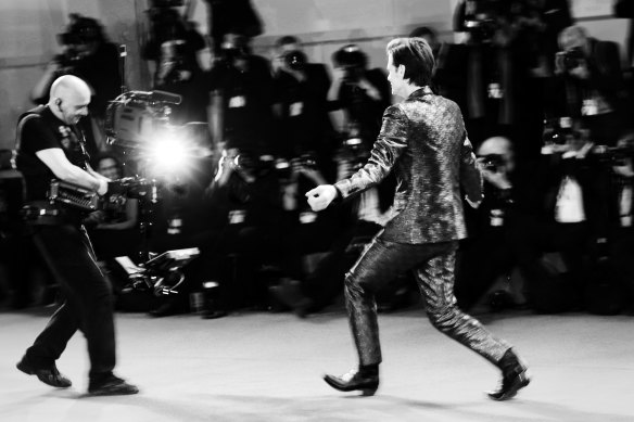 Jim Carrey walks the red carpet ahead of the ''Jim & Andy: The Great Beyond - The Story of Jim Carrey & Andy Kaufman Featuring a Very Special, Contractually Obligated Mention of Tony Clifton'' screening during the Venice Film Festival in 2017. 