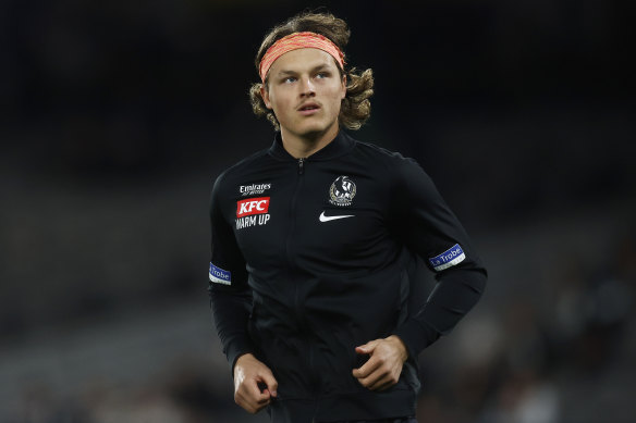 Collingwood young gun Jack Ginnivan could play a big role with Jordan De Goey out.