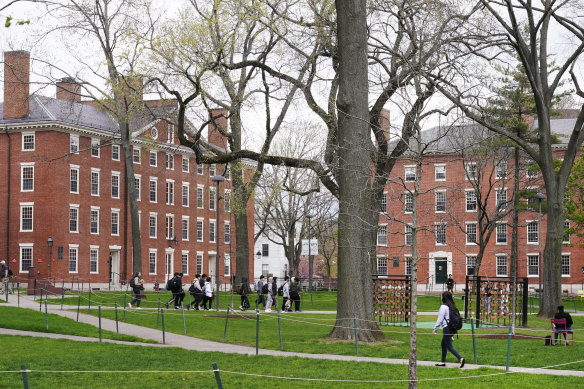 Harvard University in Cambridge, Massachusettes 