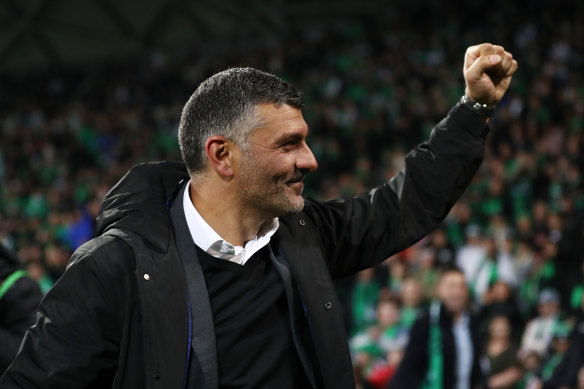 John Aloisi savours that championship winning feeling.