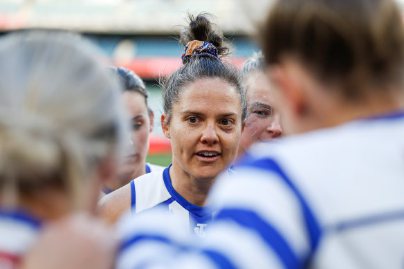 North Melbourne captain Emma Kearney would like to see more scrutiny of AFLW.