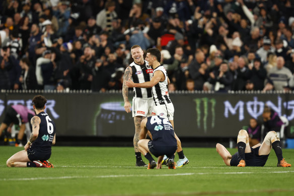 Magpies joy, Blues despair in round 23.