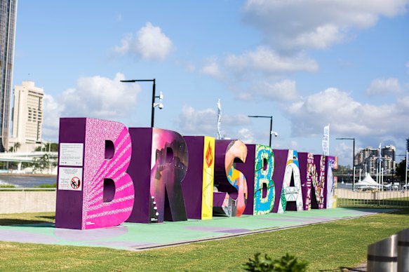 The original Brisbane sign was designed by several community groups.