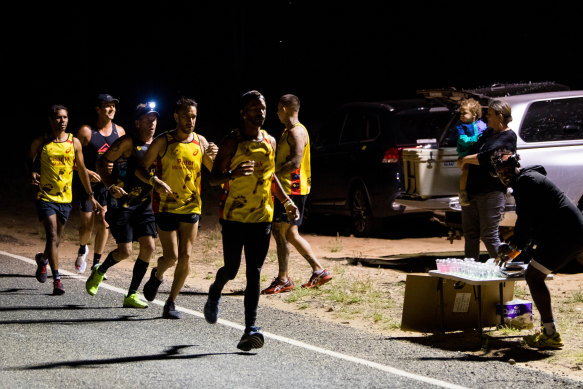 The ongoing COVID-19 pandemic saw the runners return to Alice Springs this year instead of contesting the New York Marathon, which would have been held Monday.
