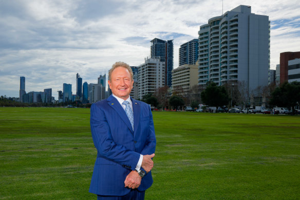 Fortescue executive chairman Andrew Forrest. 