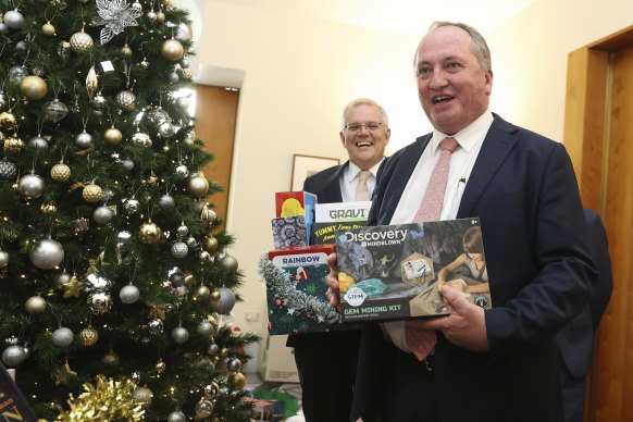 Deputy Prime Minister Barnaby Joyce and Prime Minister Scott Morrison earlier this month in Canberra.