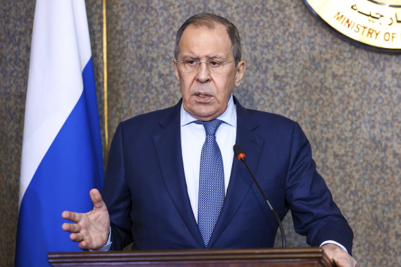 Russian Foreign Minister Sergei Lavrov: “We are determined to help the people of eastern Ukraine to liberate themselves from the burden of this absolutely unacceptable regime”.