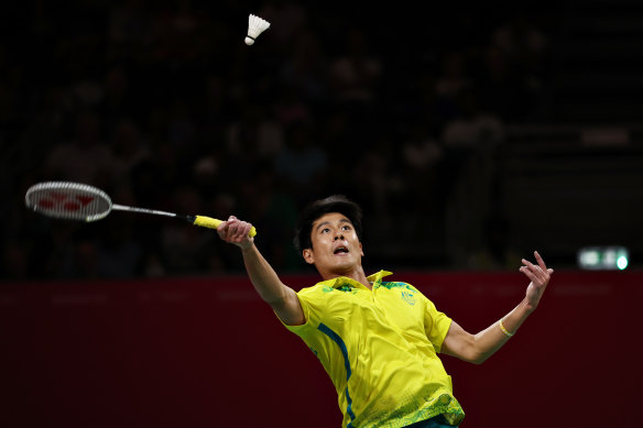 Nathan Tang at the Commonwealth Games in Birmingham.
