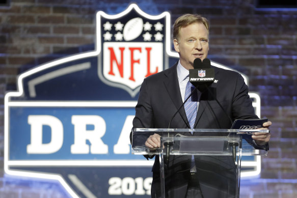NFL commissioner Roger Goodell has announced this year's NFL draft will be held remotely.