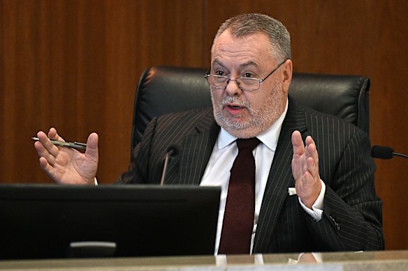 Inquiry commissioner Stuart Wood.