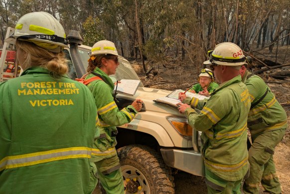 More than 1000 firefighters, some from interstate, are working across the firegrounds in western Victoria.
