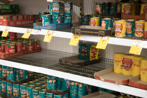 The humble can of Baked Beans is among the consumer staples that could see price hikes of up to 20 per cent. 