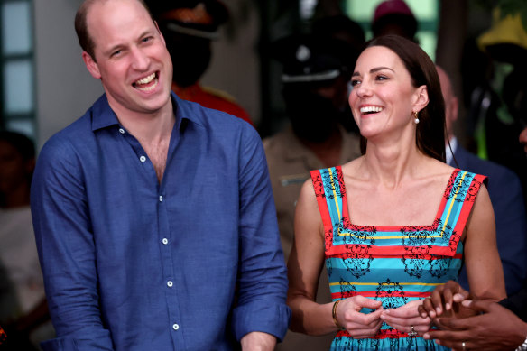 Prince William and Catherine, the  Duke and Duchess of Cambridge, visit Trench Town Culture Yard Museum, Bob Marley’s former home, in Kingston, Jamaica. 