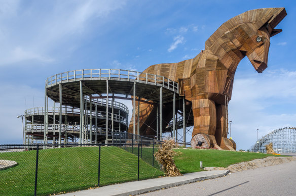 Wisconsin Dells has an abundance of waterparks, such as Mt. Olympus Water & Theme Park (pictured).