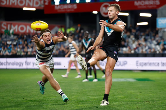 Port Adelaide’s back-to-back All-Australian defender Dan Houston is a man in demand.