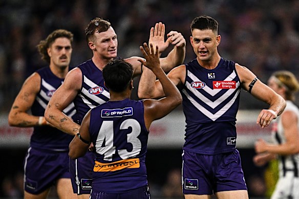 Patrick Voss adds heft to Freo’s already impressive forward line.