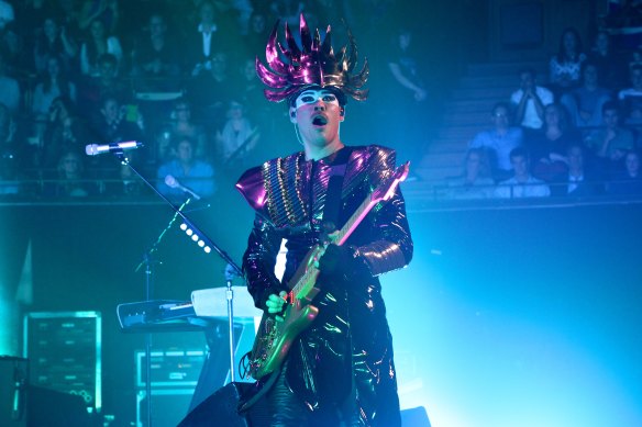 Award-winning duo Empire of the Sun (Luke Steele pictured) are playing two gigs at the Enmore Theatre.