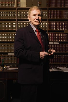 Michael Kirby photographed in his chambers in Sydney in 2007.
