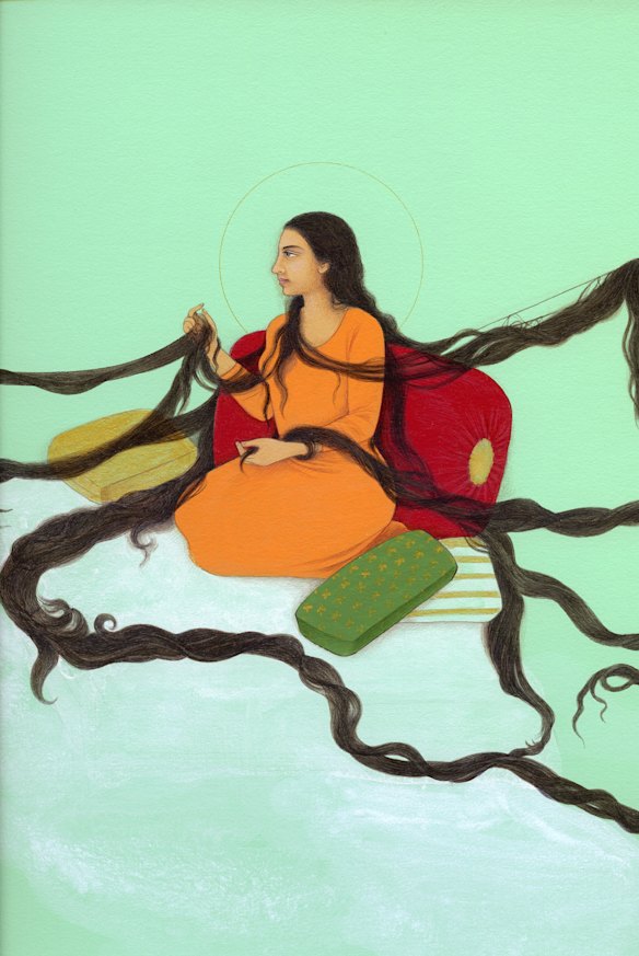 Nusra Latif Qureshi’s “Medusa’s respite room” (2017).