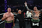 Both fighters touched on fellow NRL player Jai Arrow's fight with MND after the fight. 