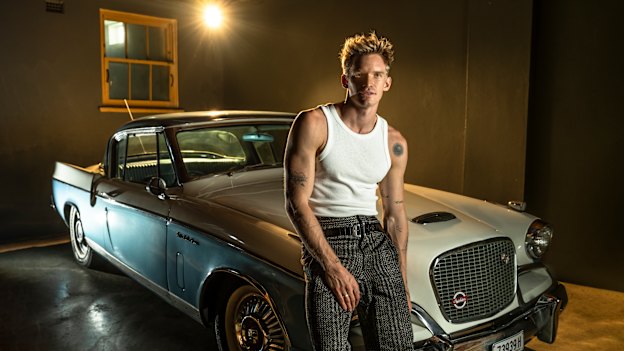 Cody Simpson ahead of his lead role in Guys & Dolls. Performing on stage has parallels with swimming races, he says: “The nerves are very similar.”