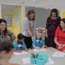 Education Minister Grace Grace (left), pictured with Premier and Olympics Minister Annastacia Palaszczuk (right), will need to accommodate concerns at East Brisbane State School as the Gabba is demolished.