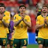 Aiden O’Neill, Jordan Bos and Connor Metcalfe all played a part in Australia’s World Cup win over Turkey. 