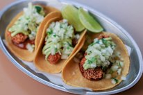 Mamasita's signature fish tacos, a long-time crowd favourite.