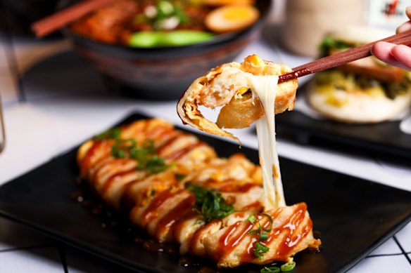 The egg crepe.