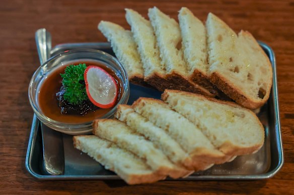 Chicken liver parfait.