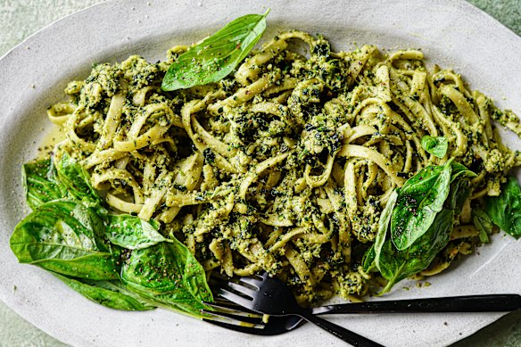 Charred broccoli pesto. 