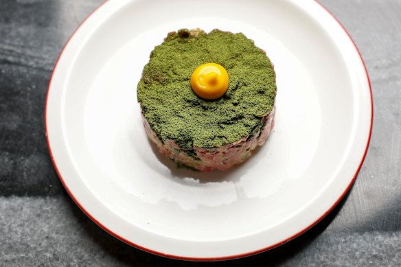 Steak tartare.