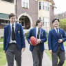 Knox Grammar students.