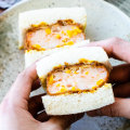 The prawn sando, pictured at the original Sandoitchi in Darlinghurst.