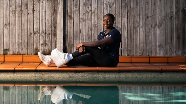 Commonwealth Games para-swimmer Vicky Belando Nicholson. 