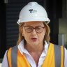 Premier Jacinta Allan on Sunday after a big swing against Labor in the Werribee byelection.