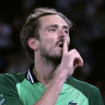 ‘Lost’ Medvedev finds a way in epic semi-final comeback win against Zverev