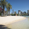 The pair were assaulted while walking around the South Bank lagoon overnight.