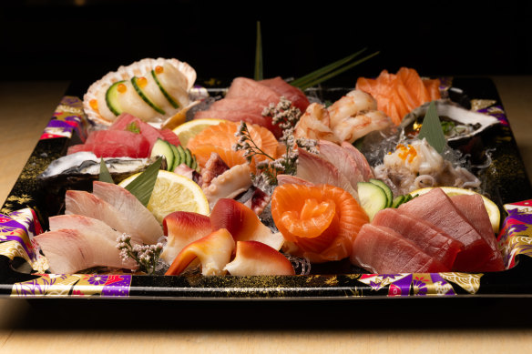 A sashimi platter from Sushi Jiro.