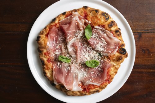 Miss Fritta Pizza with extra prosciutto.