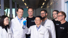 Professor Huanting Wang, ElectraLith’s founder, next to Michael Molinari (centre-left), managing director of IP Group Australia and others. 