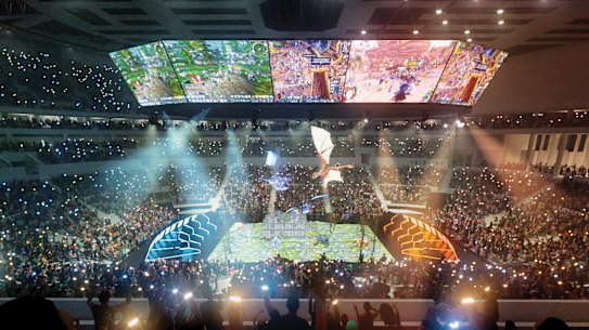 Concept designs for the proposed 17,000-seat Brisbane Live arena at Roma Street. Artists impressions supplied by the Queensland government on December 16, 2019.