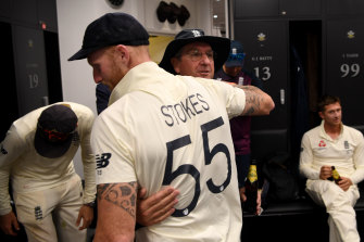 Trevor Bayliss and Ben Stokes during their time together in the England set-up in 2019.