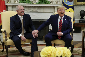 Donald Trump heaped praise on the Prime Minister during their Oval Office meeting.