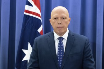 New Liberal party leader, Peter Dutton. 
