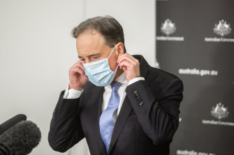 Health Minister Greg Hunt.
