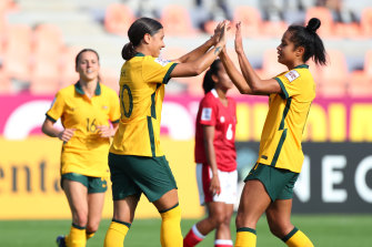 Sam Kerr and Mary Fowler’s combination in attack is likely to be a feature of the Matildas for years to come.